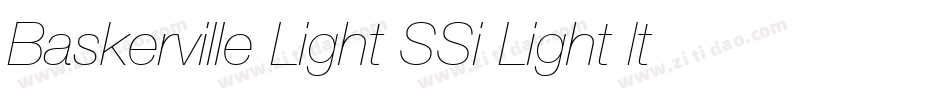 Baskerville Light SSi Light Italic字体转换